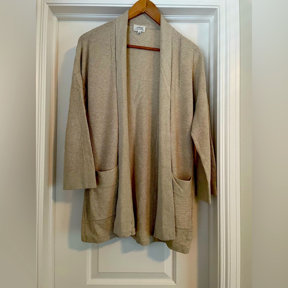 Wilfred Knit drape Cardigan